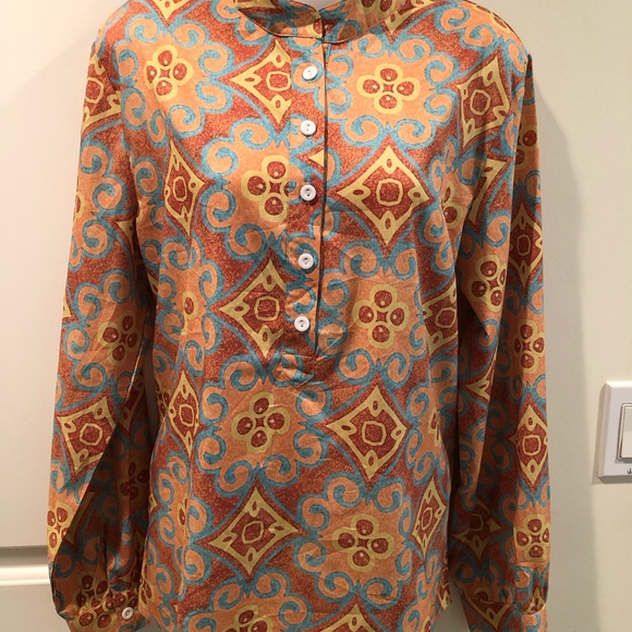 NWOT paisley satin feel size XL - Picture 5 of 7